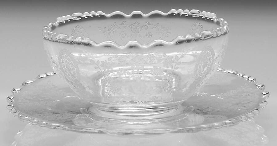 June Night (No Trim) Mayonnaise Bowl and Underplate by Tiffin-Franciscan-1