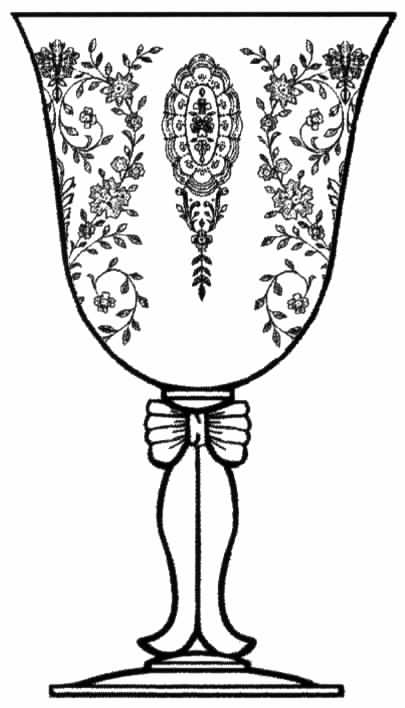 June Night Water Goblet by Tiffin-Franciscan-1