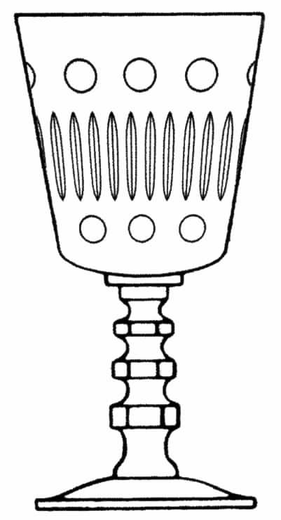 Kent (No Trim) Water Goblet by Tiffin-Franciscan-1