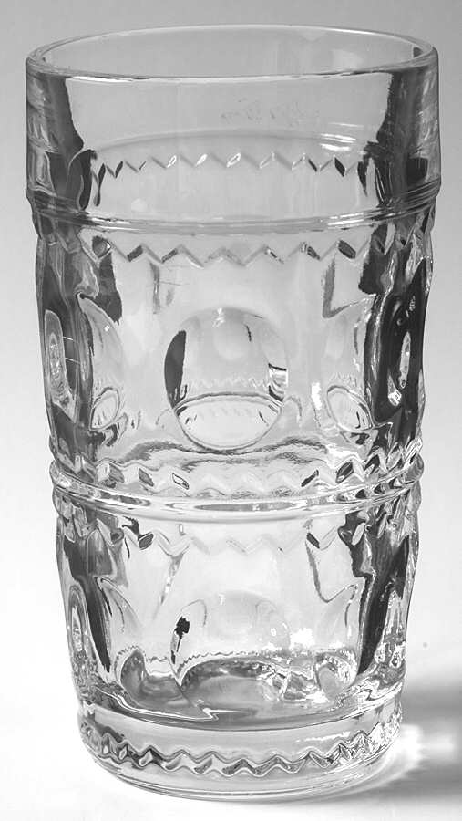 King's Crown-Clear Highball Glass by Tiffin-Franciscan-1