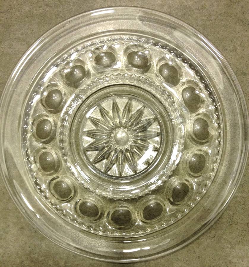 King's Crown-Clear Luncheon Plate by Tiffin-Franciscan-1