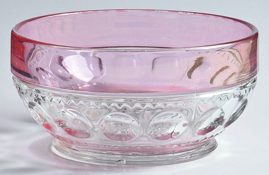 King's Crown-Cranberry Flashed (Top Only) Cereal Bowl by Tiffin-Franciscan-1