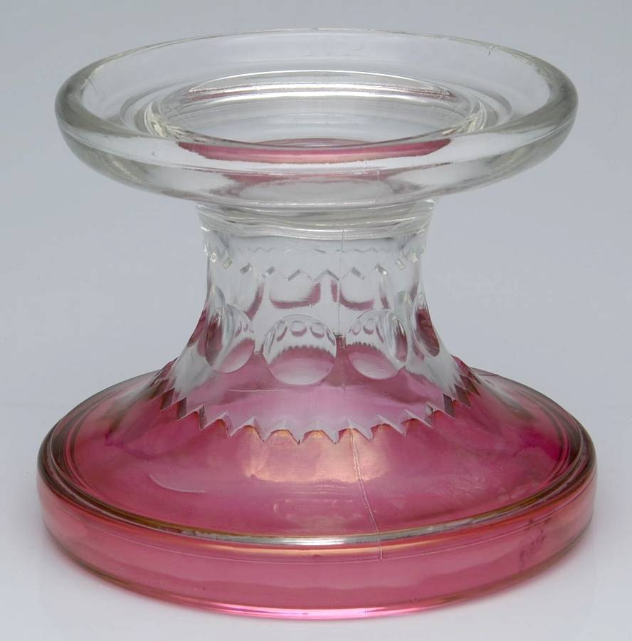 King's Crown-Cranberry Flashed (Top Only) Punch Bowl Stand by Tiffin-Franciscan-1