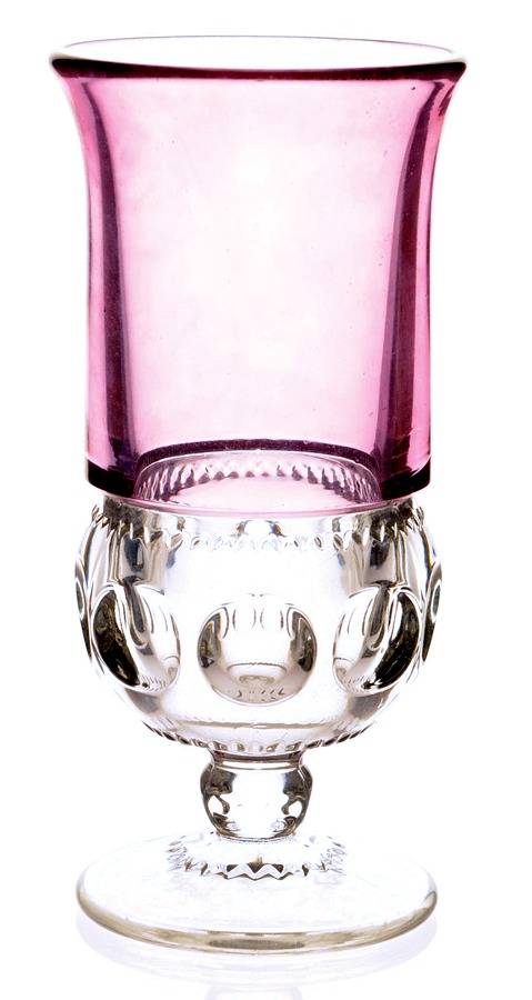 King's Crown-Cranberry Flashed (Top Only) Iced Tea by Tiffin-Franciscan-1