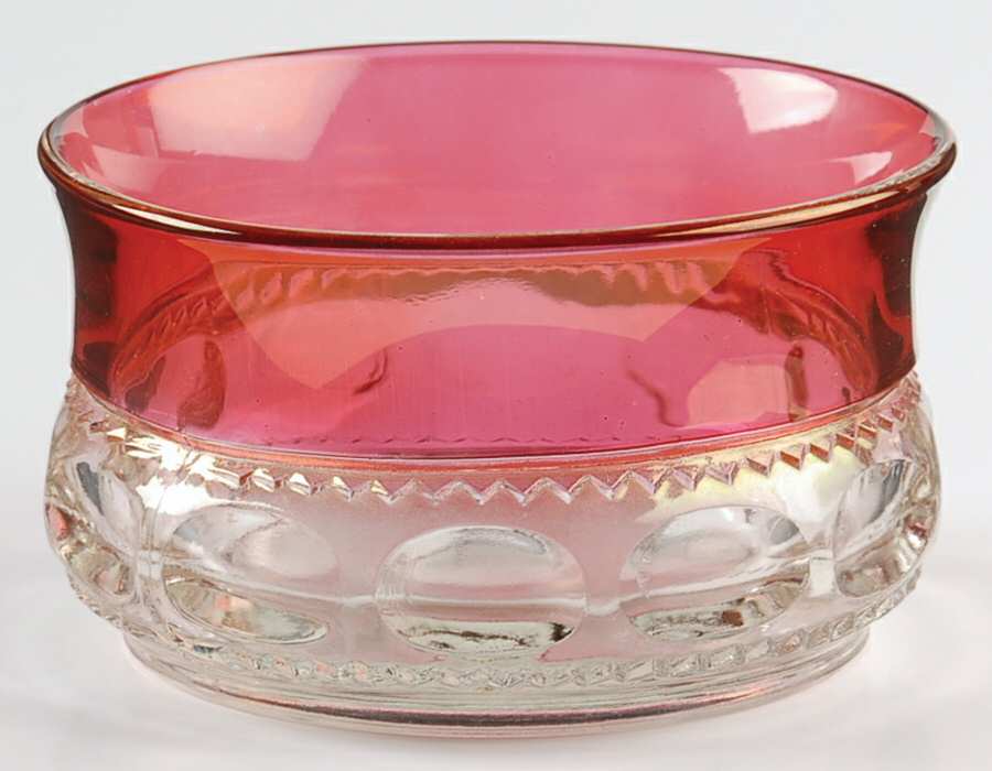 King's Crown-Cranberry Flashed (Top Only) Finger Bowl by Tiffin-Franciscan-1