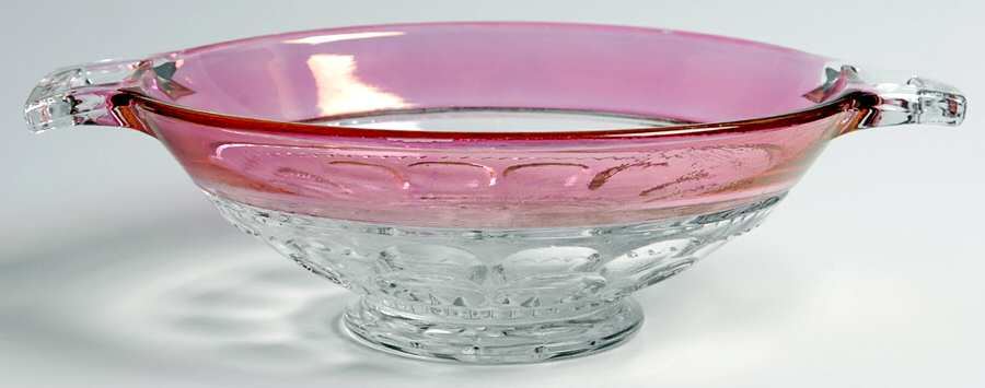 King's Crown-Cranberry Flashed (Top Only) 6" Nappy by Tiffin-Franciscan-1