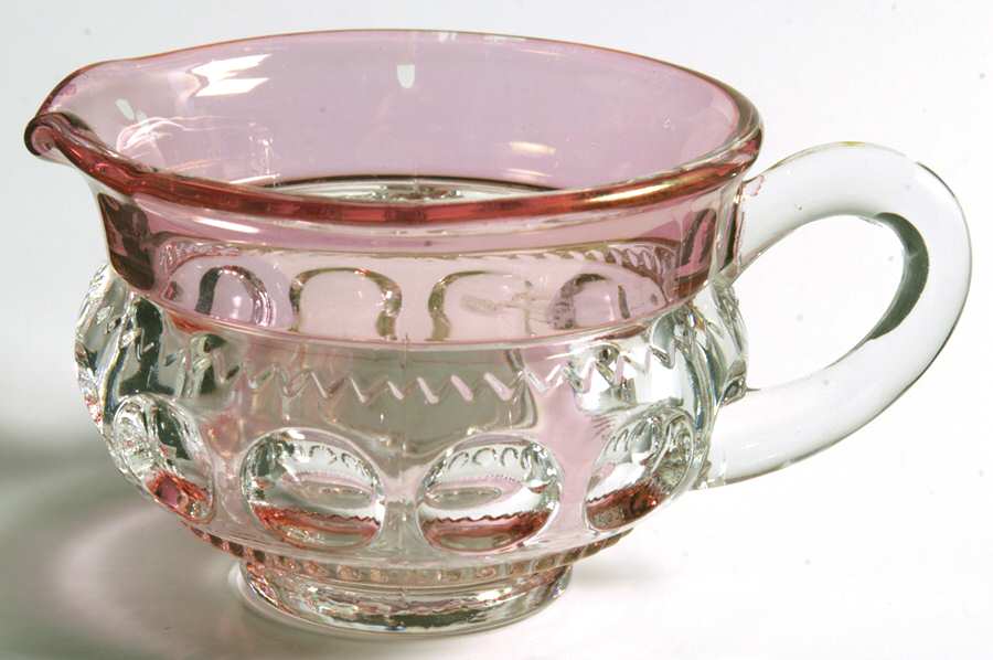 King's Crown-Cranberry Flashed (Top Only) Creamer by Tiffin-Franciscan-1
