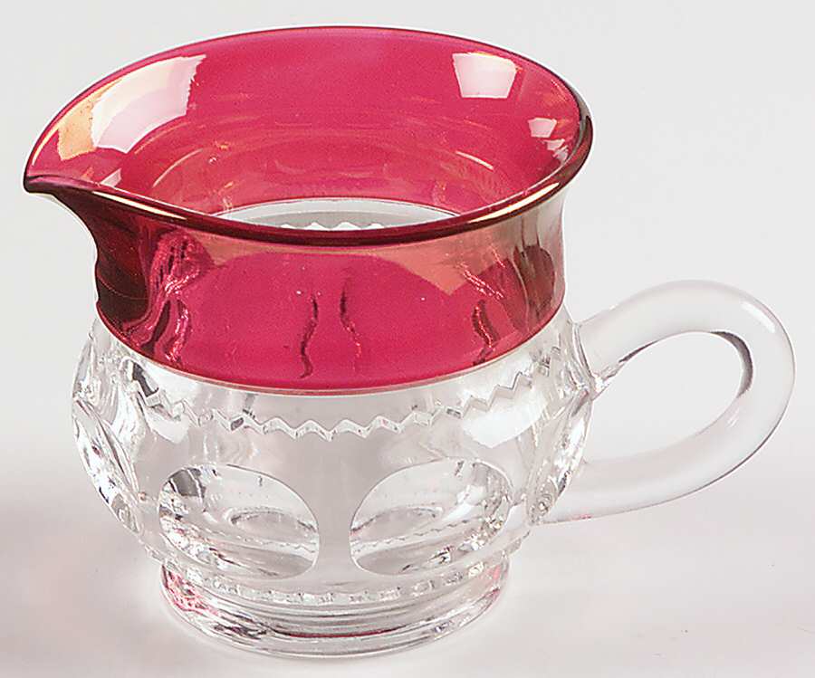King's Crown-Ruby Flashed (Top Only) Creamer by Tiffin-Franciscan-1