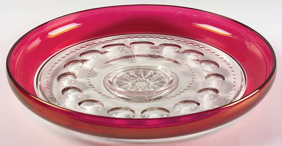 King's Crown-Ruby Flashed (Top Only) Float Bowl by Tiffin-Franciscan-1