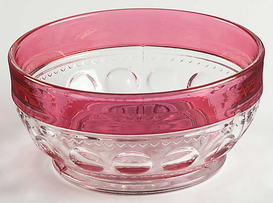 King's Crown-Ruby Flashed (Top Only) Cereal Bowl by Tiffin-Franciscan-1