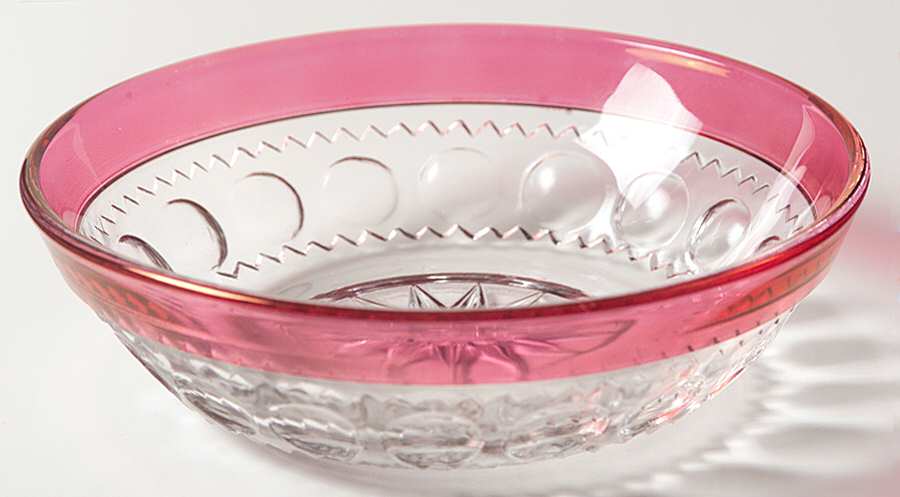 King's Crown-Ruby Flashed (Top Only) Small Dessert Bowl by Tiffin-Franciscan-1