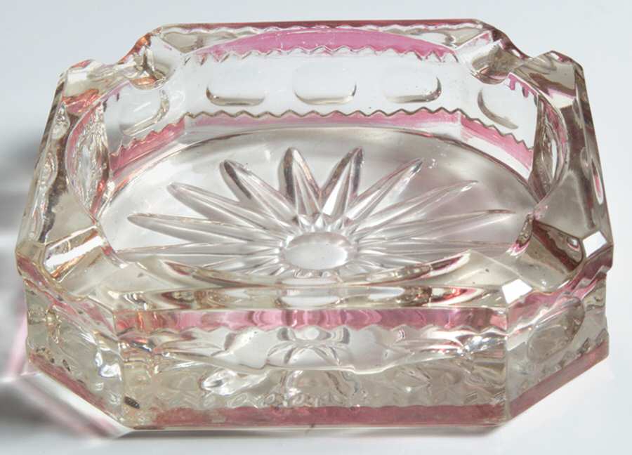 King's Crown-Ruby Flashed (Top Only) Ashtray by Tiffin-Franciscan-1