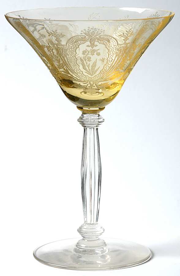 La Fleure Yellow (Stem 15024) Champagne/Tall Sherbet by Tiffin-Franciscan-1