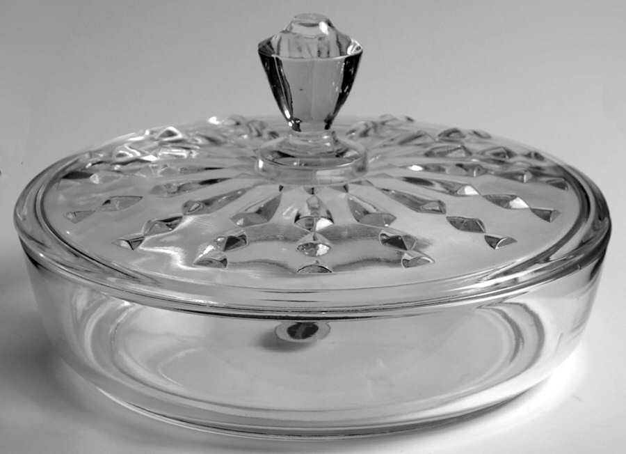 Lancelot Clear Candy Box & Lid by Tiffin-Franciscan-1
