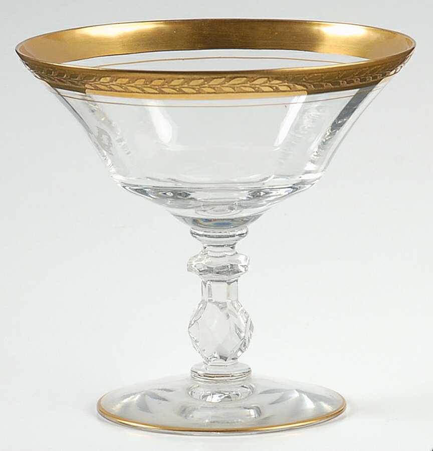 Laurel (Gold Encrust) Low Sherbet by Tiffin-Franciscan-1