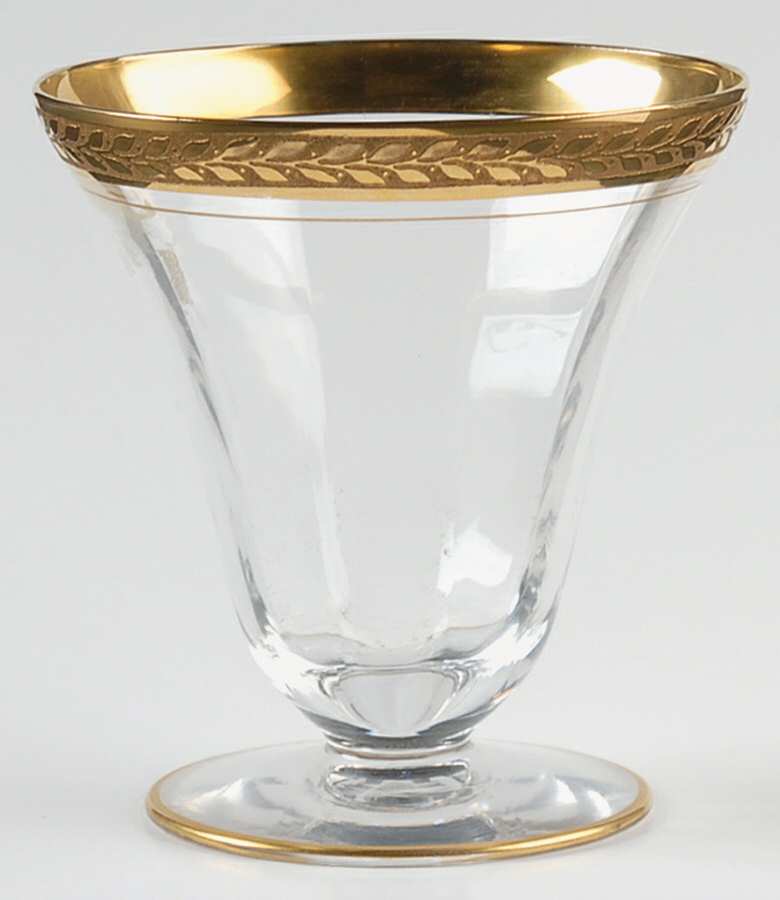 Laurel (Gold Encrust) Oyster or Fruit Cocktail by Tiffin-Franciscan-1