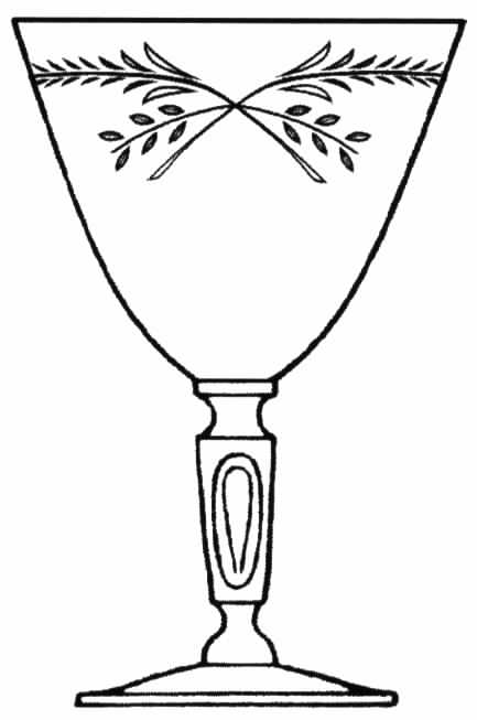 Lausanne Water Goblet by Tiffin-Franciscan-1