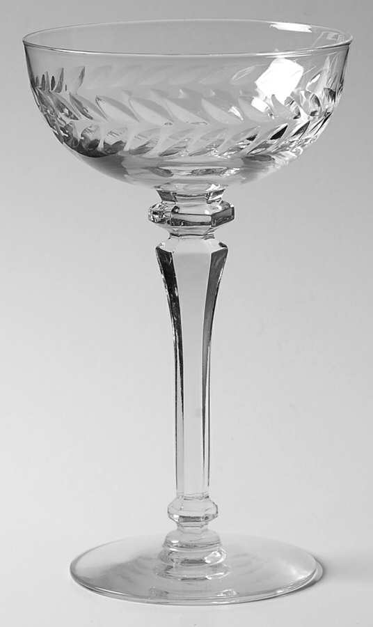 Laurel Wreath Champagne/Tall Sherbet by Tiffin-Franciscan-1