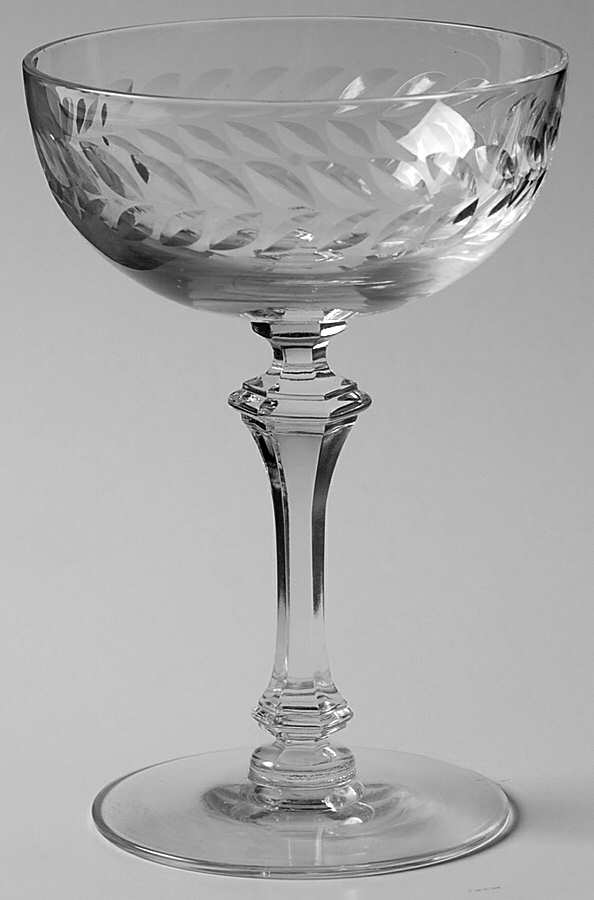 Laurel Wreath Champagne/Tall Sherbet by Tiffin-Franciscan-1