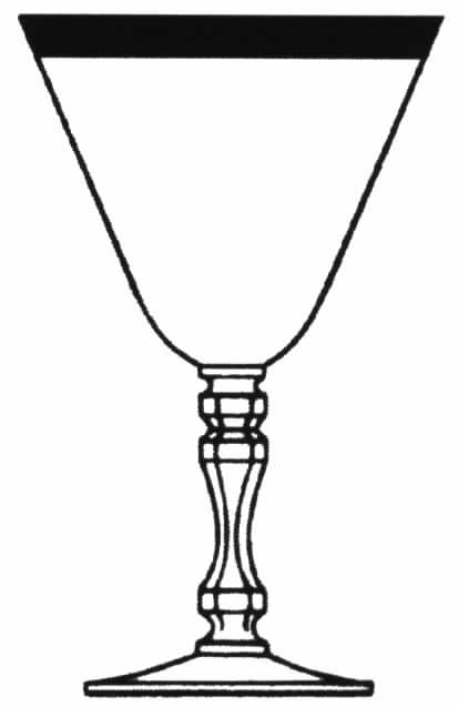 Le Galon D'Blanc Water Goblet by Tiffin-Franciscan-1
