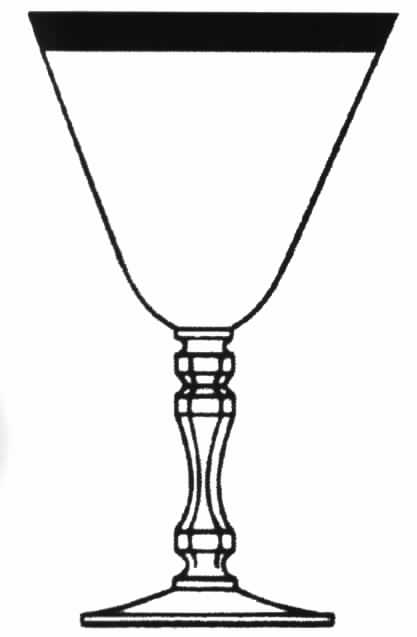 Le Galon D'Or Water Goblet by Tiffin-Franciscan-1