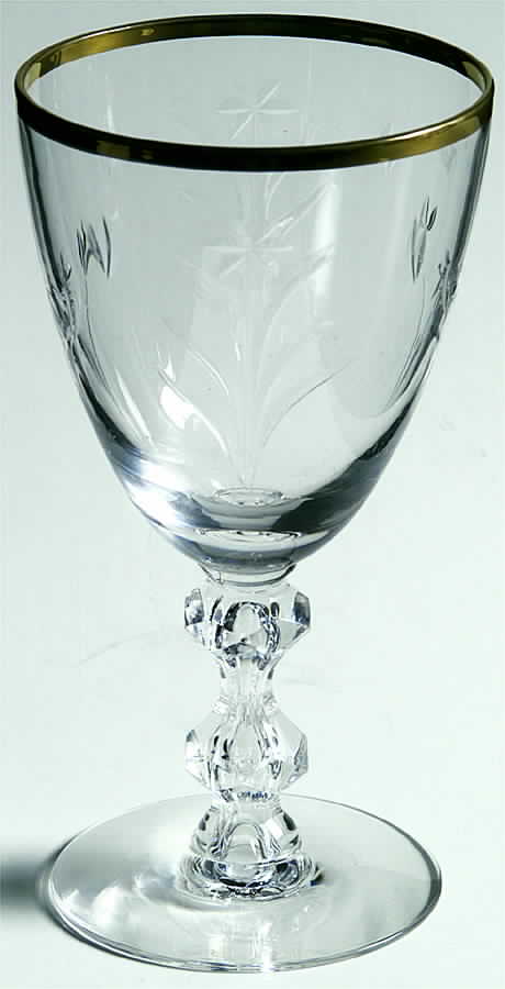 Lenox Glendale (Gold Trim) Wine Glass by Tiffin-Franciscan-1