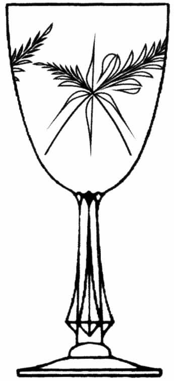 Lehua Water Goblet by Tiffin-Franciscan-1