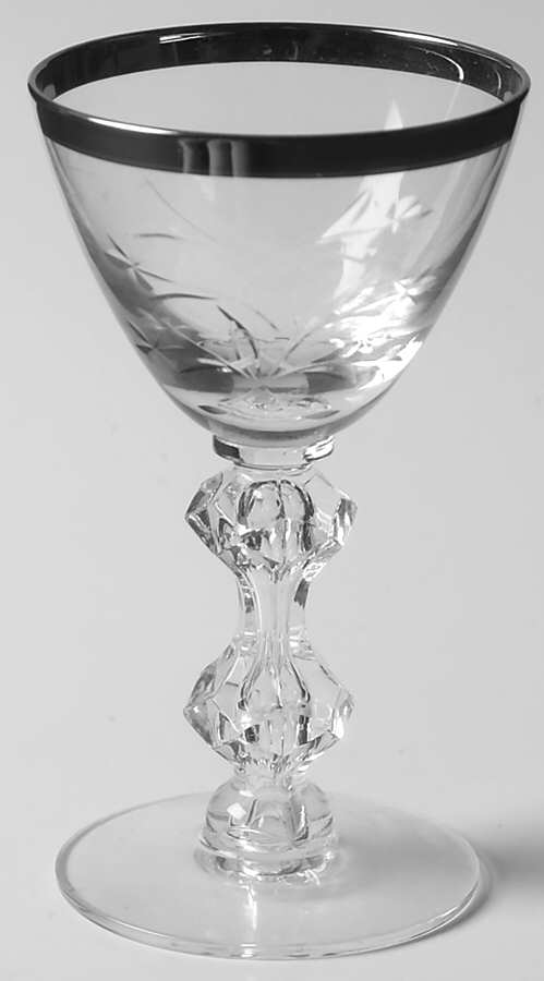 Lenox Kingsley Platinum Cordial Glass by Tiffin-Franciscan-1