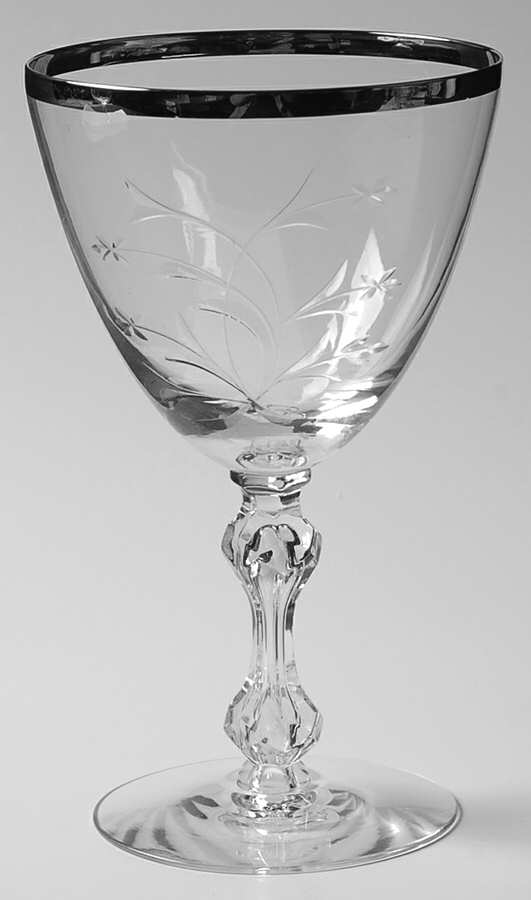 Lenox Kingsley Platinum Water Goblet by Tiffin-Franciscan-1