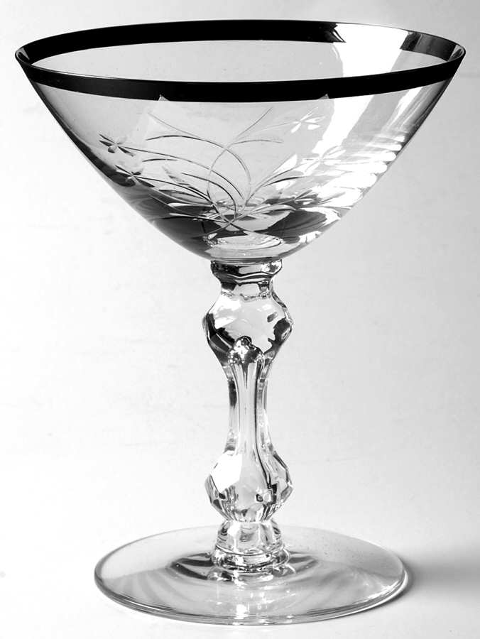Lenox Kingsley Platinum Champagne/Tall Sherbet by Tiffin-Franciscan-1