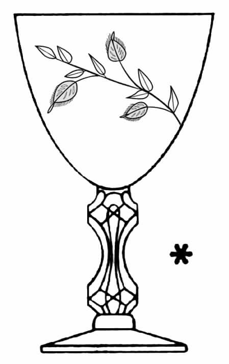 Lenox Lyric Clear (Gold Design) Water Goblet by Tiffin-Franciscan-1