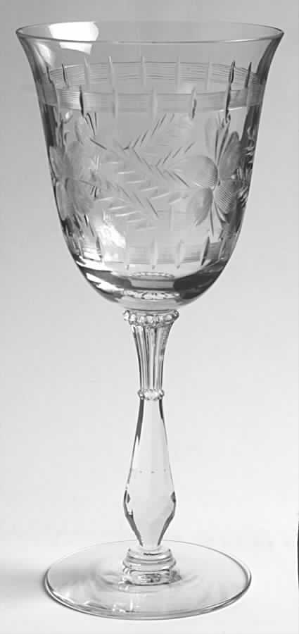 Linda (Old) Water Goblet by Tiffin-Franciscan-1