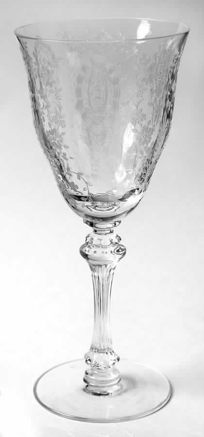 Love Lace (Etched) Water Goblet by Tiffin-Franciscan-1