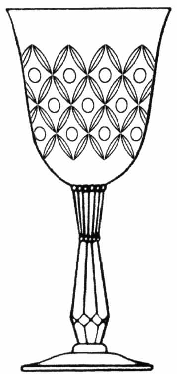 Londonderry Water Goblet by Tiffin-Franciscan-1