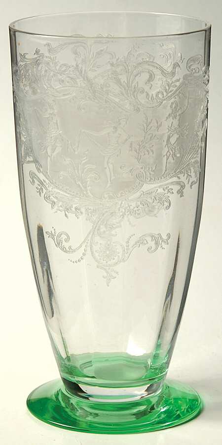 Luciana Green (Stem 15016) 11 Oz Footed Tumbler by Tiffin-Franciscan-1