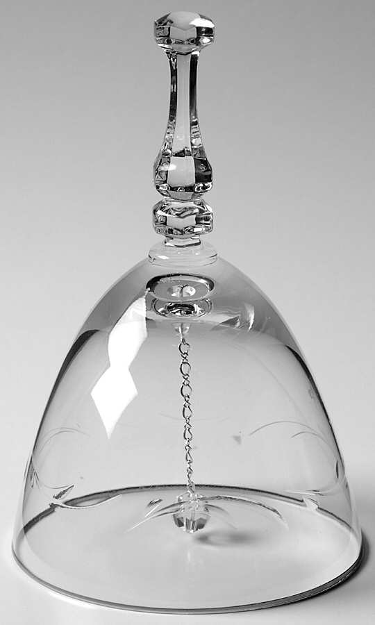 Lyndley (Platinum Trim) Bell Made From Goblet by Tiffin-Franciscan-1