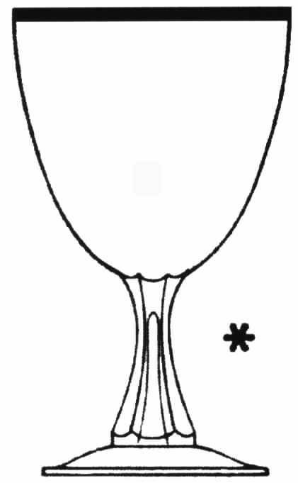 Lynbrooke (Gold Trim) Water Goblet by Tiffin-Franciscan-1