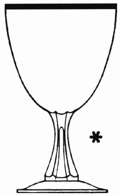 Lynwood (Platinum Trim) Water Goblet by Tiffin-Franciscan-1