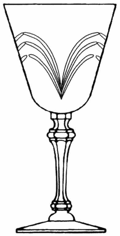 Lyric (Stem 17454) Water Goblet by Tiffin-Franciscan-1