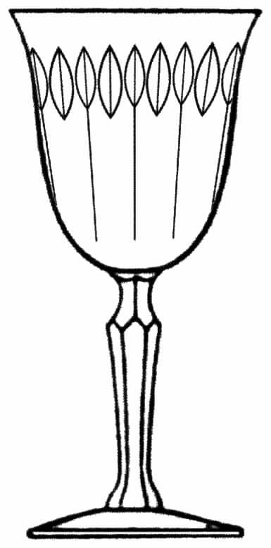 Mandolin Water Goblet by Tiffin-Franciscan-1