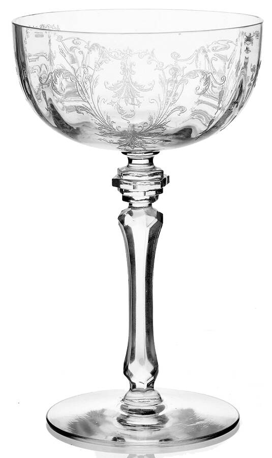Mansard Clear Champagne/Tall Sherbet by Tiffin-Franciscan-1