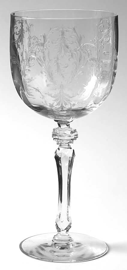 Mansard Clear Water Goblet by Tiffin-Franciscan-1
