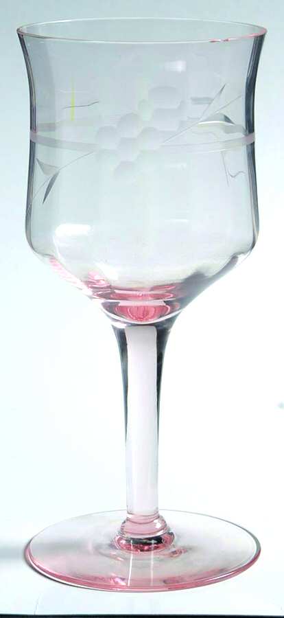 May Pink (Rose) Water Goblet by Tiffin-Franciscan-1