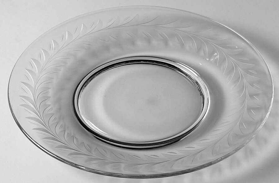 Mayflower Gray Luncheon Plate by Tiffin-Franciscan-1