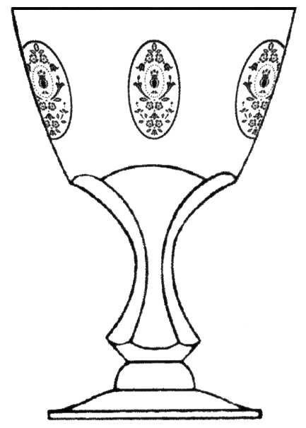 Medallion Water Goblet by Tiffin-Franciscan-1