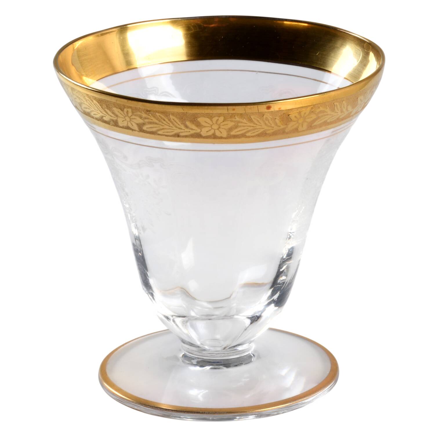Melrose Clear (Stem 17358, Gold Encrusted) Oyster or Fruit Cocktail by Tiffin-Franciscan-1