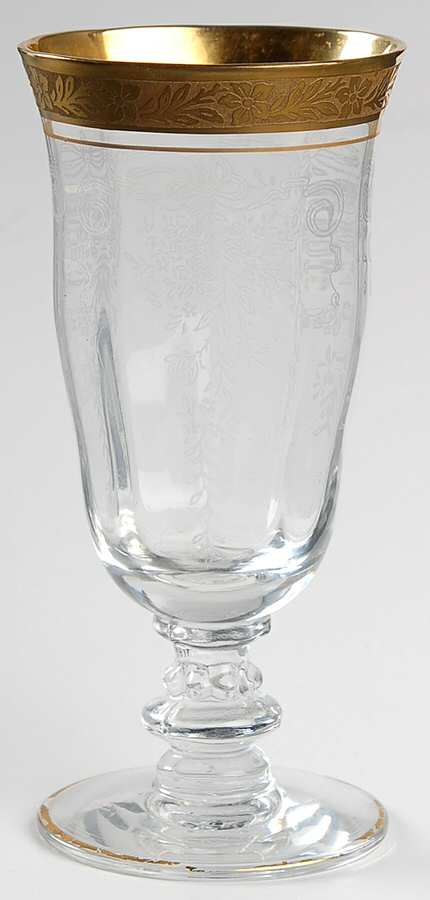Melrose Clear (Stem 17358, Gold Encrusted) Juice Glass by Tiffin-Franciscan-1