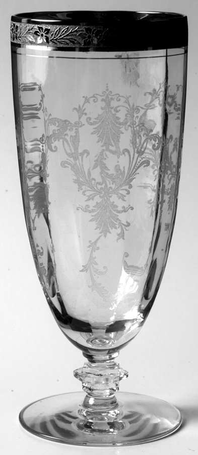Melrose Mansard Clear (Stem 15074, Platinum Encrste Iced Tea by Tiffin-Franciscan-1