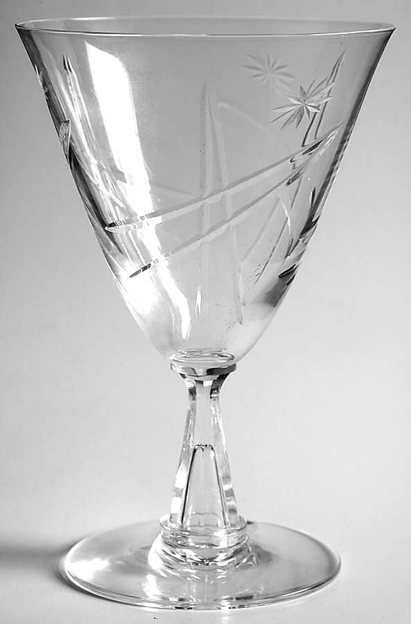Meteor Water Goblet by Tiffin-Franciscan-1