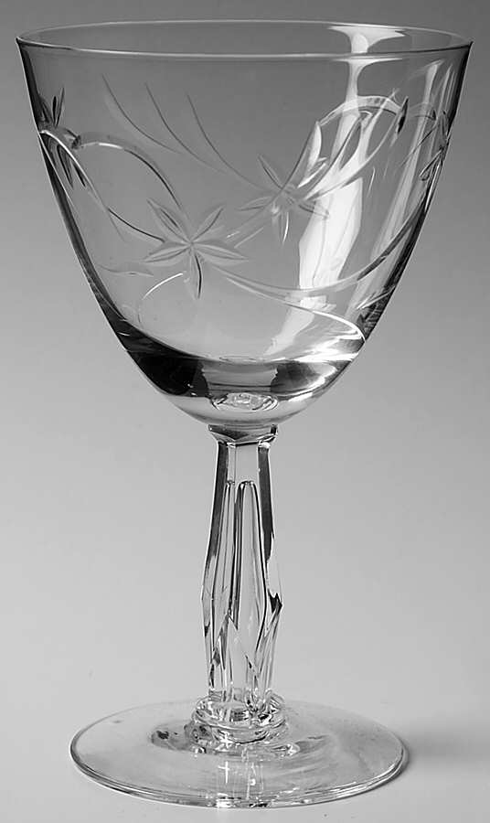 Misty Leaf Water Goblet by Tiffin-Franciscan-1